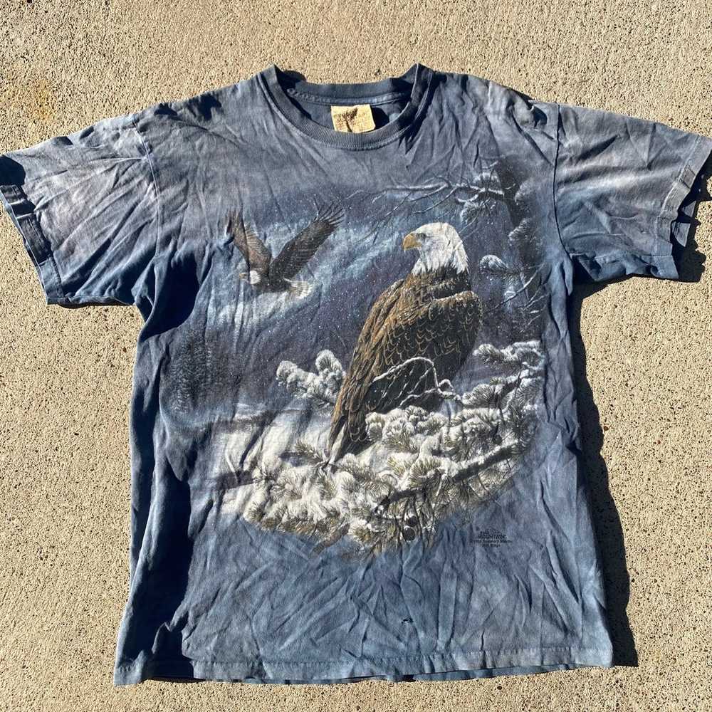 Vintage 1999 The Mountain Nature Tee Eagles in Wi… - image 1