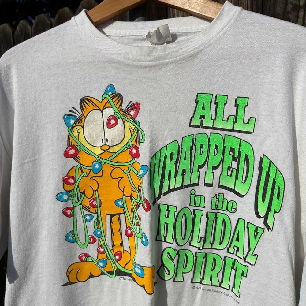 Vintage 80s Garfield T-shirt - image 2