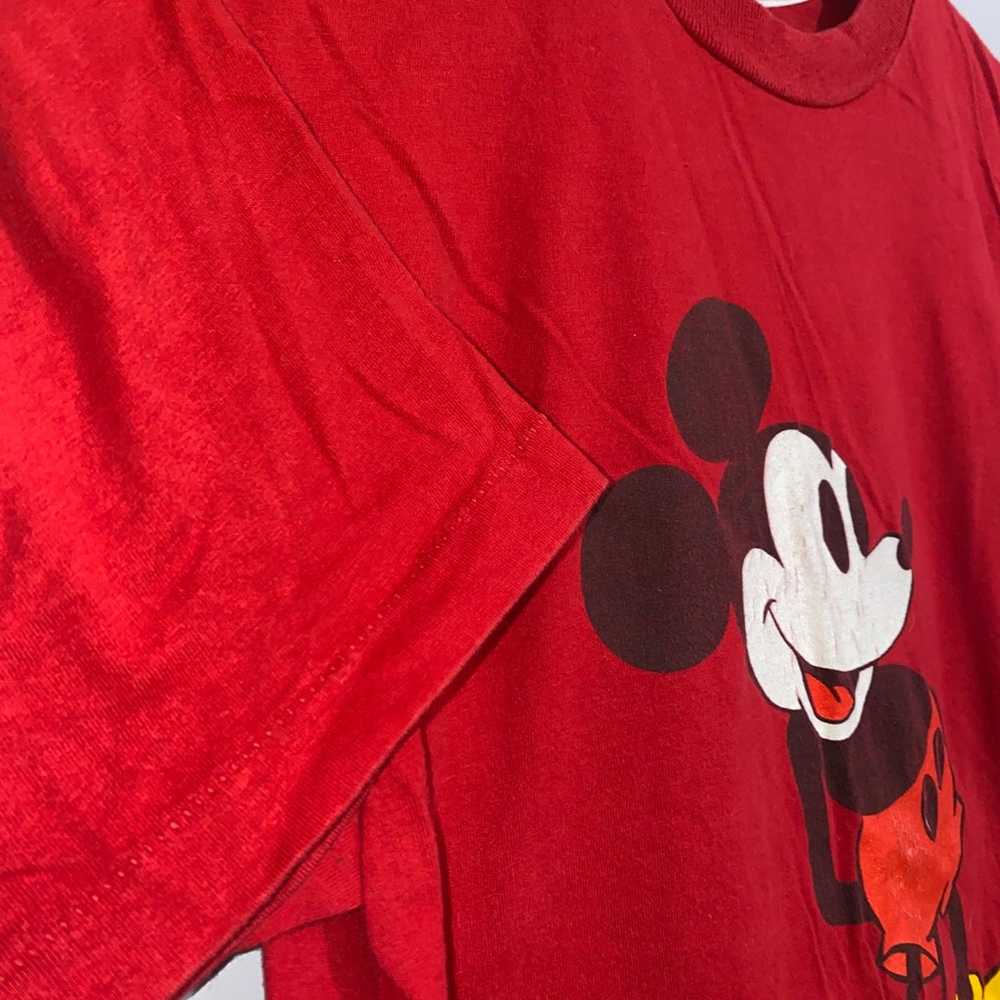 Vintage 90’s Disney Mickey Mouse Single Stitch Sh… - image 3