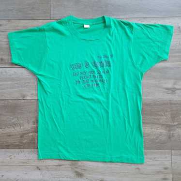 Vintage 80s Bald is Beautiful Green T Shirt Singl… - image 1