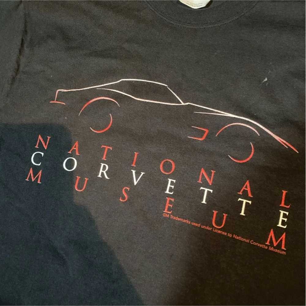 Vintage National Corvette Museum Black Hanes Heav… - image 2