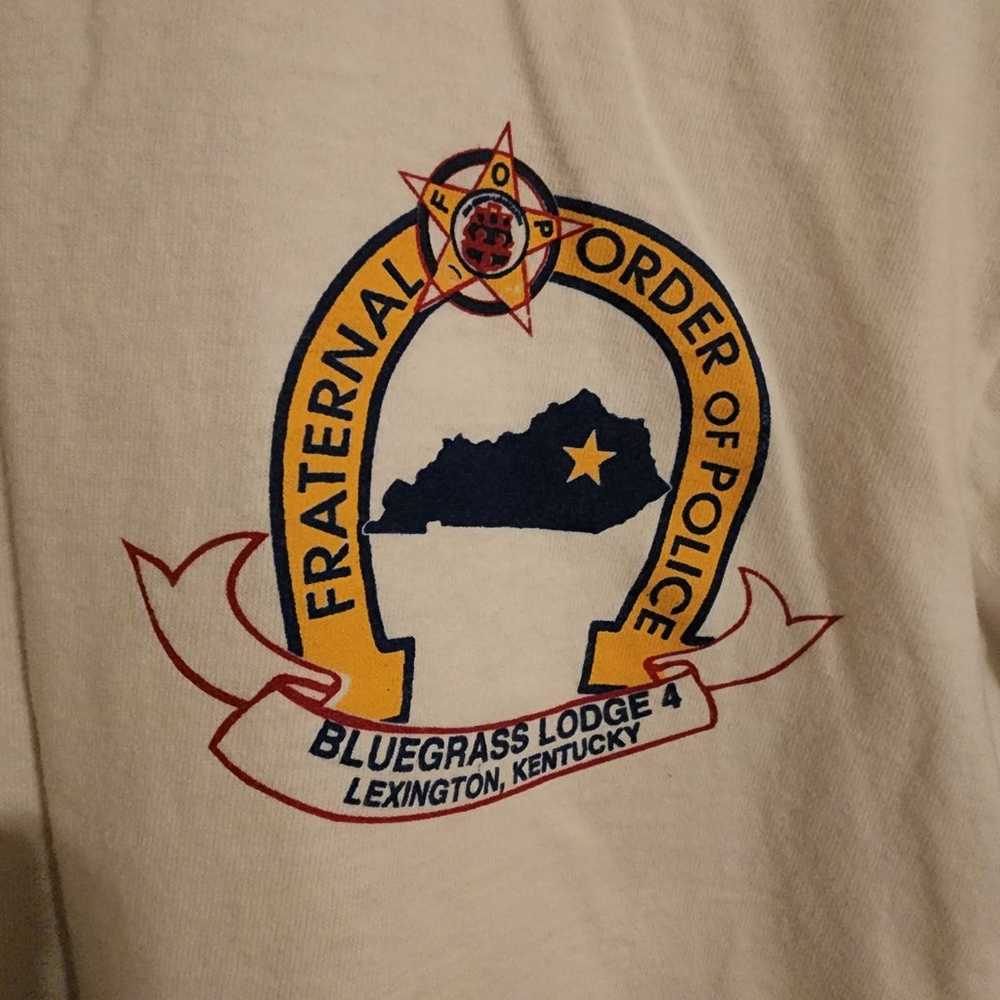 Vintage fraternal order of police shirt - image 5