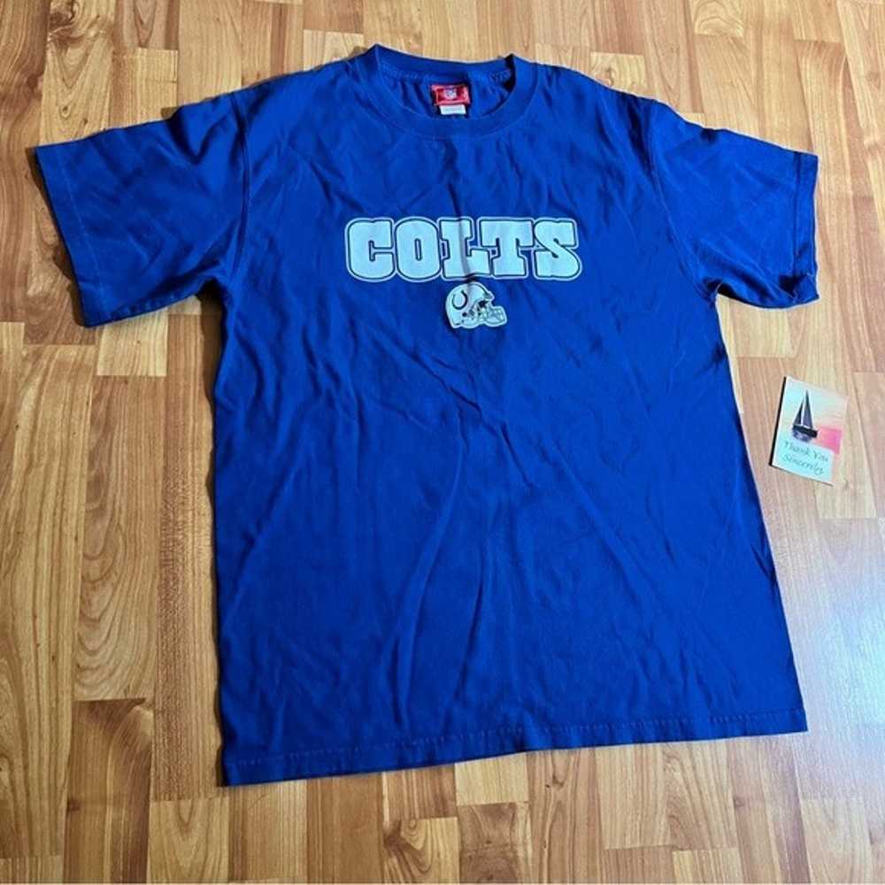 Vintage Indianapolis Colts NFL T-Shirt Blue Mens … - image 1