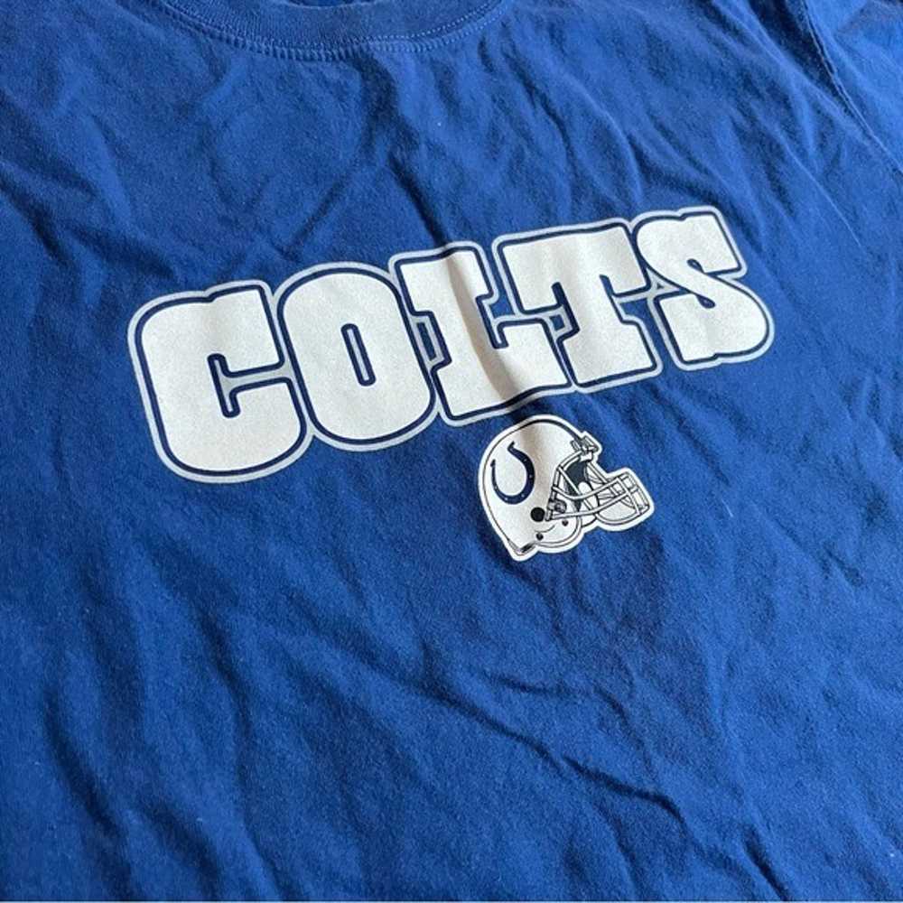 Vintage Indianapolis Colts NFL T-Shirt Blue Mens … - image 2