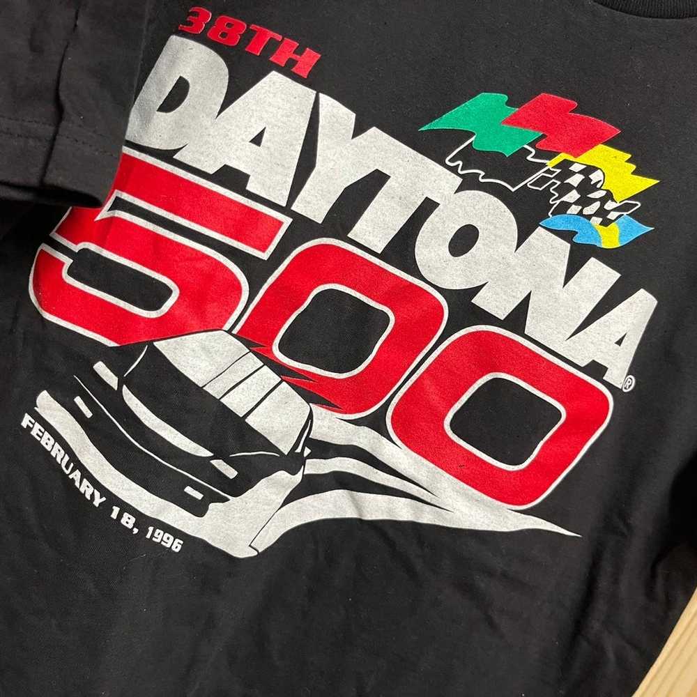 Vintage 1996 Nascar Daytona 500 Racing T-Shirt - image 2