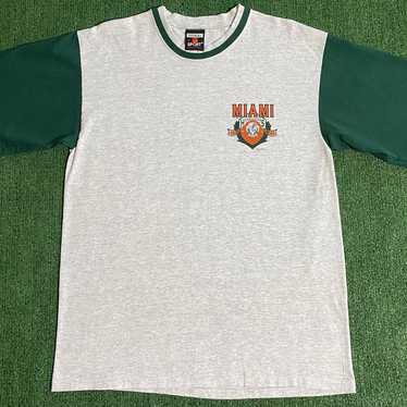 Men's adidas Black Miami Hurricanes School Logo Ultimate climalite T-Shirt