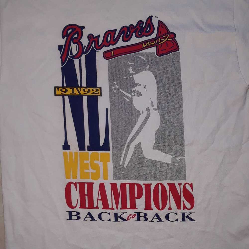 Vintage 1992 Atlanta Braves Shirt - image 2