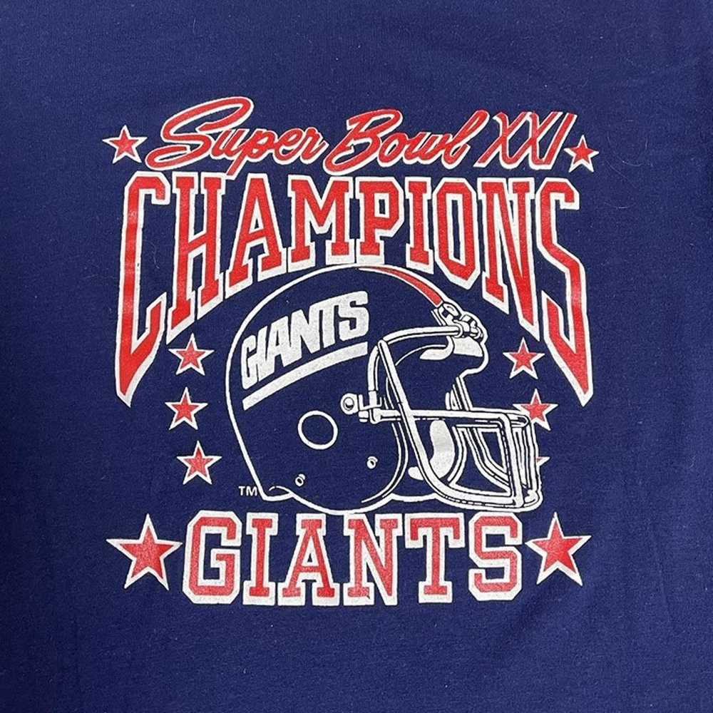 Vintage 1987 New York Giants Super Bowl T-Shirt *… - image 3