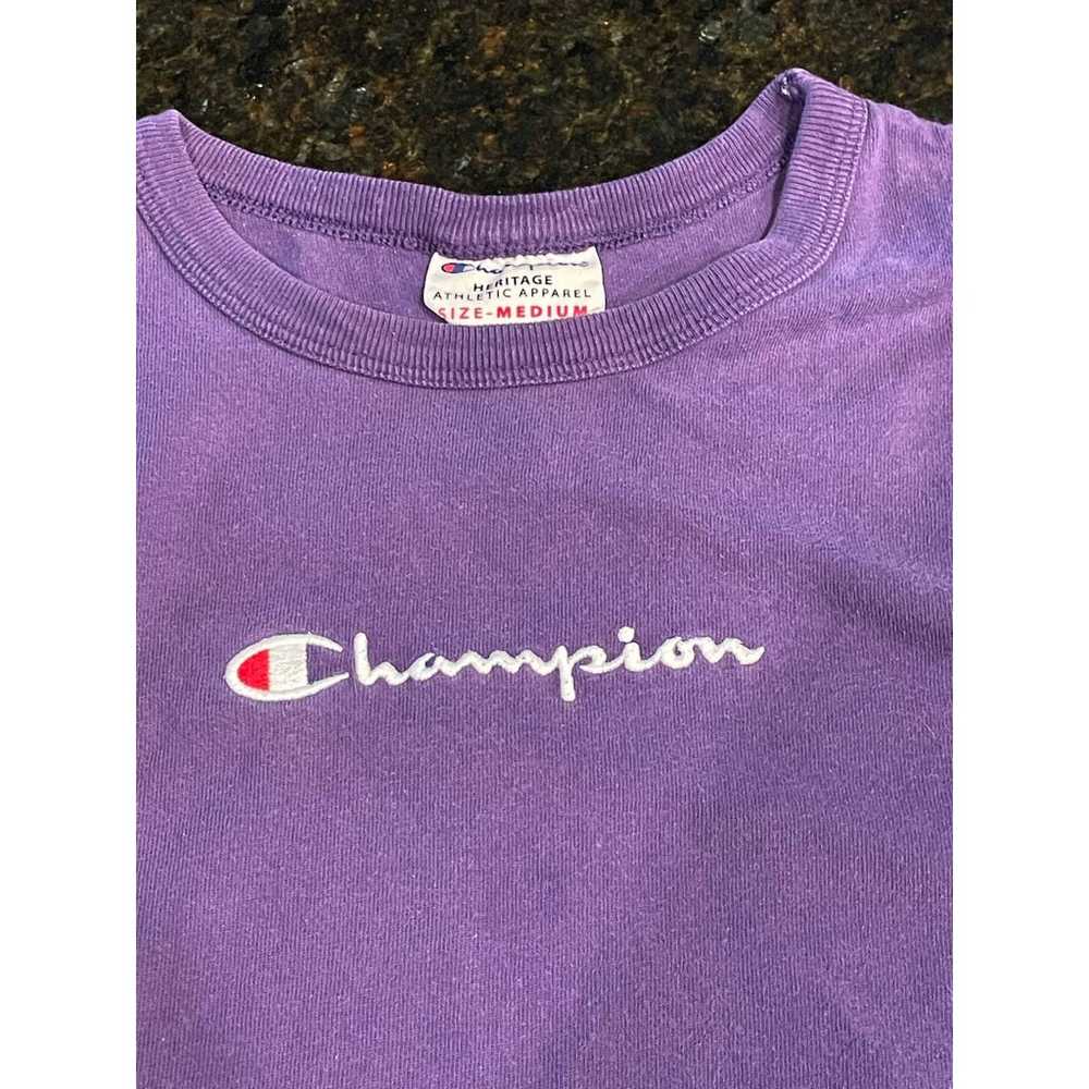 Vintage Champion Shirt Medium 80s USA Single-Stit… - image 2