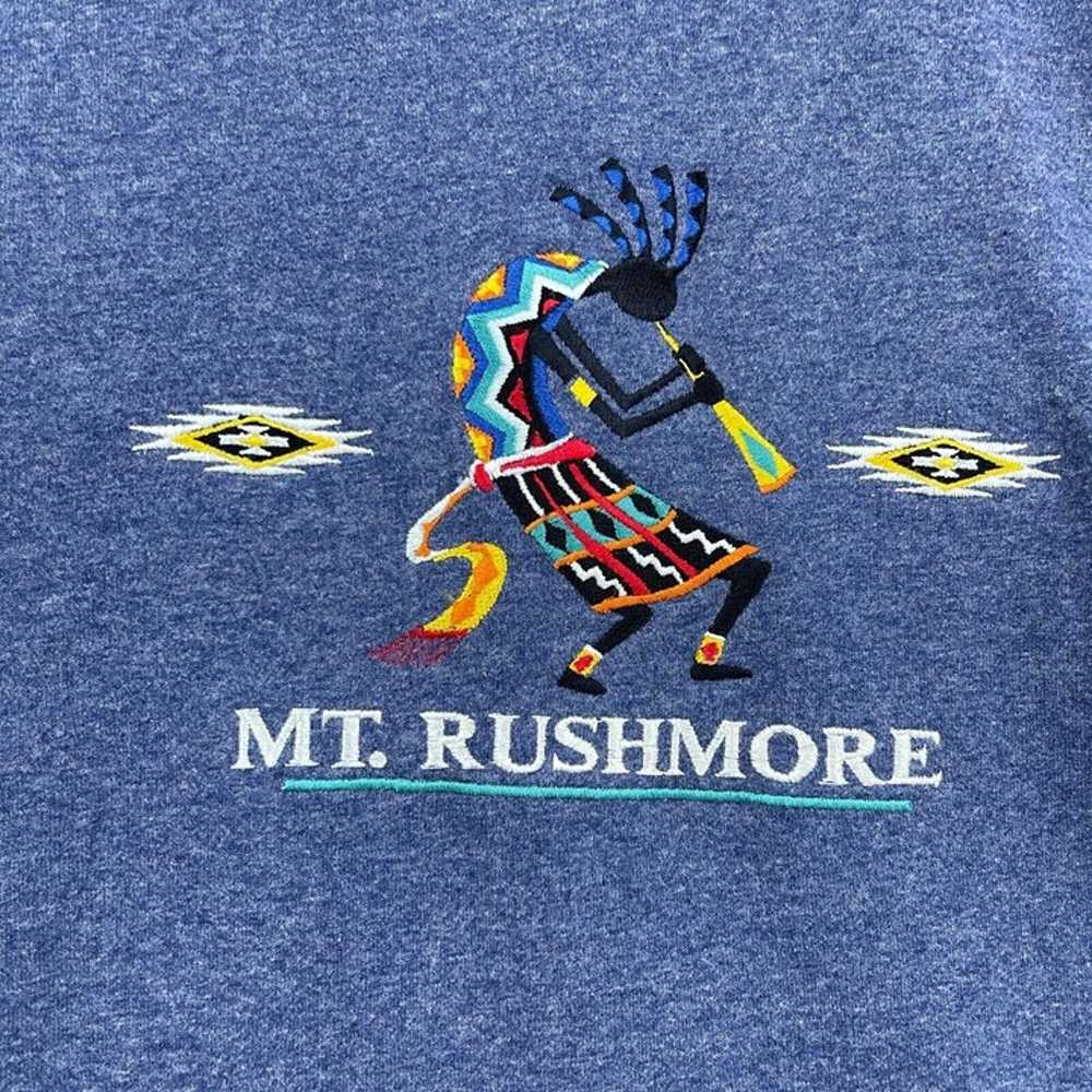 Vintage 90s Mt. Rushmore Embroidered Kokopeli Sou… - image 2