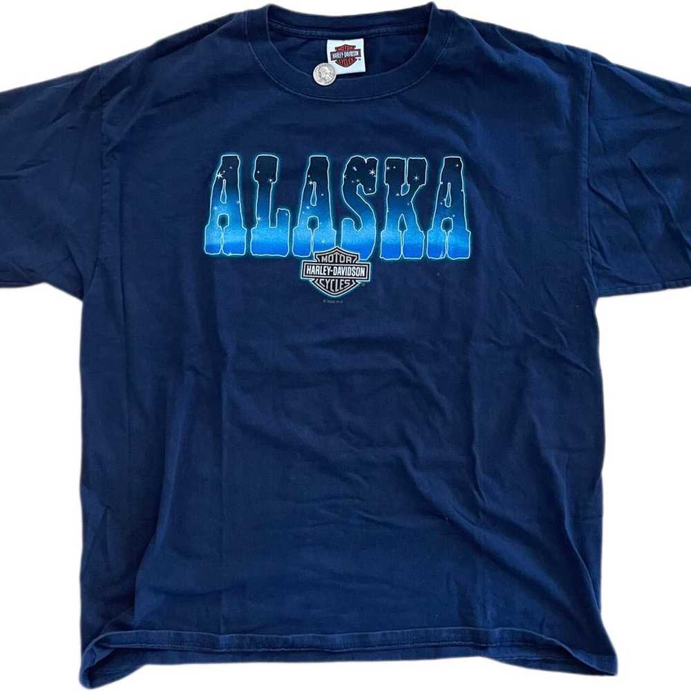 Vintage Harley Davidson Shirt Alaska  Men's Mediu… - image 1