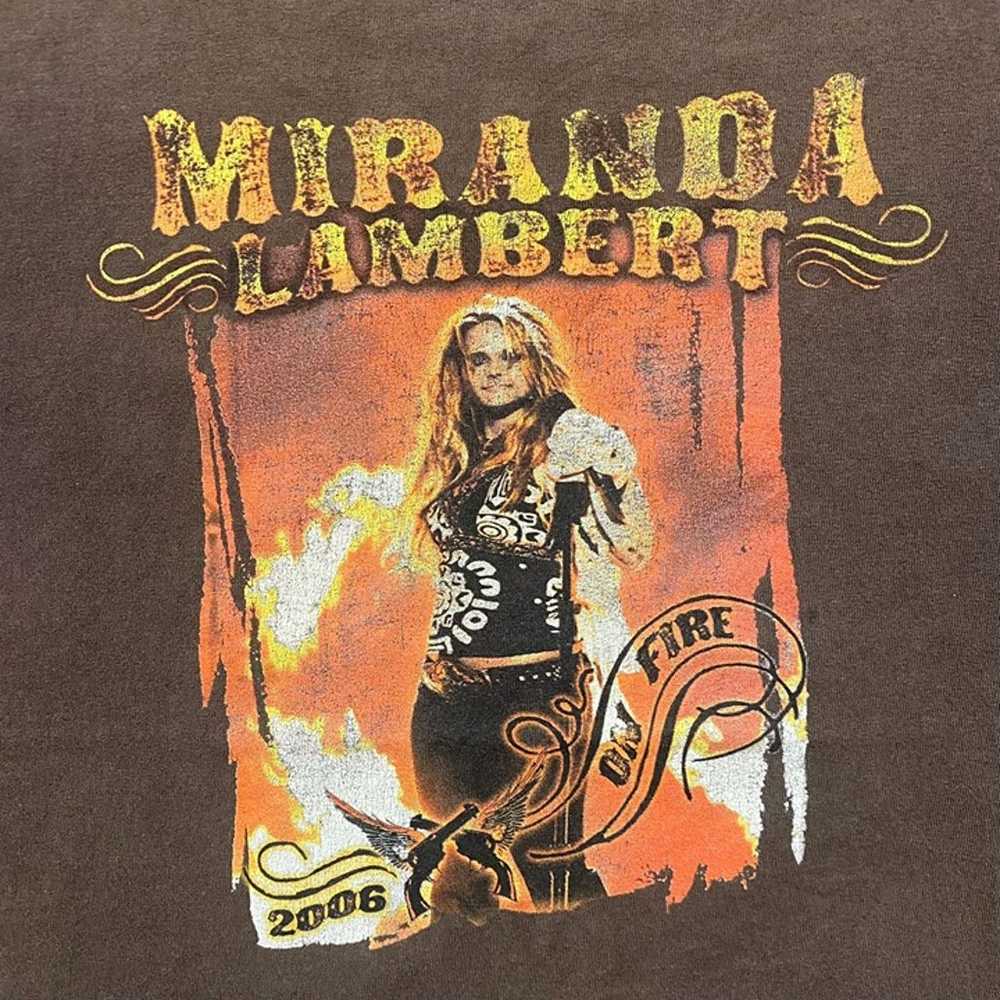 Vintage Y2K Essential Miranda Lambert Fire Tour B… - image 3
