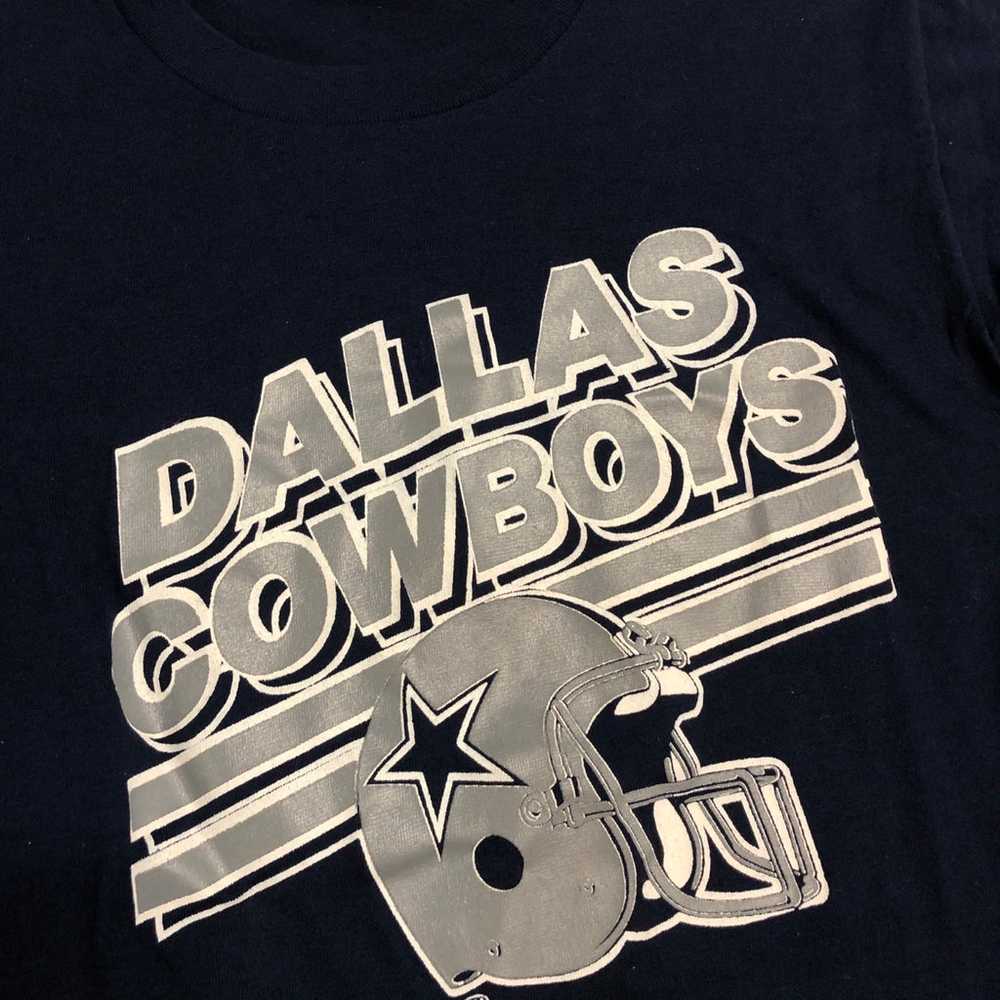 Vintage 80’s Dallas Cowboys NFL Graphic T-Shirt A… - image 3