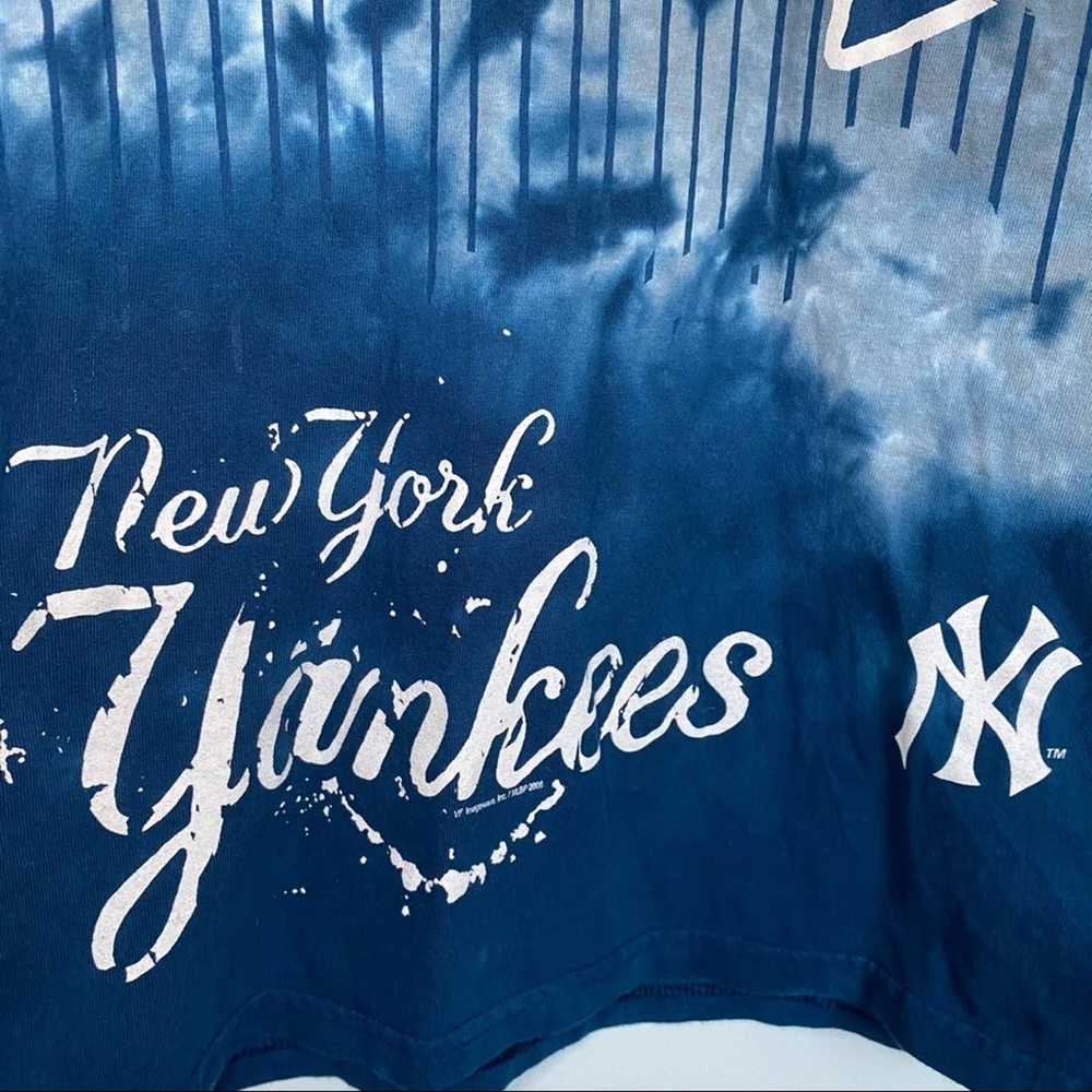 Vintage 90s Lee NY Yankees Tie Dye Shirt - image 3