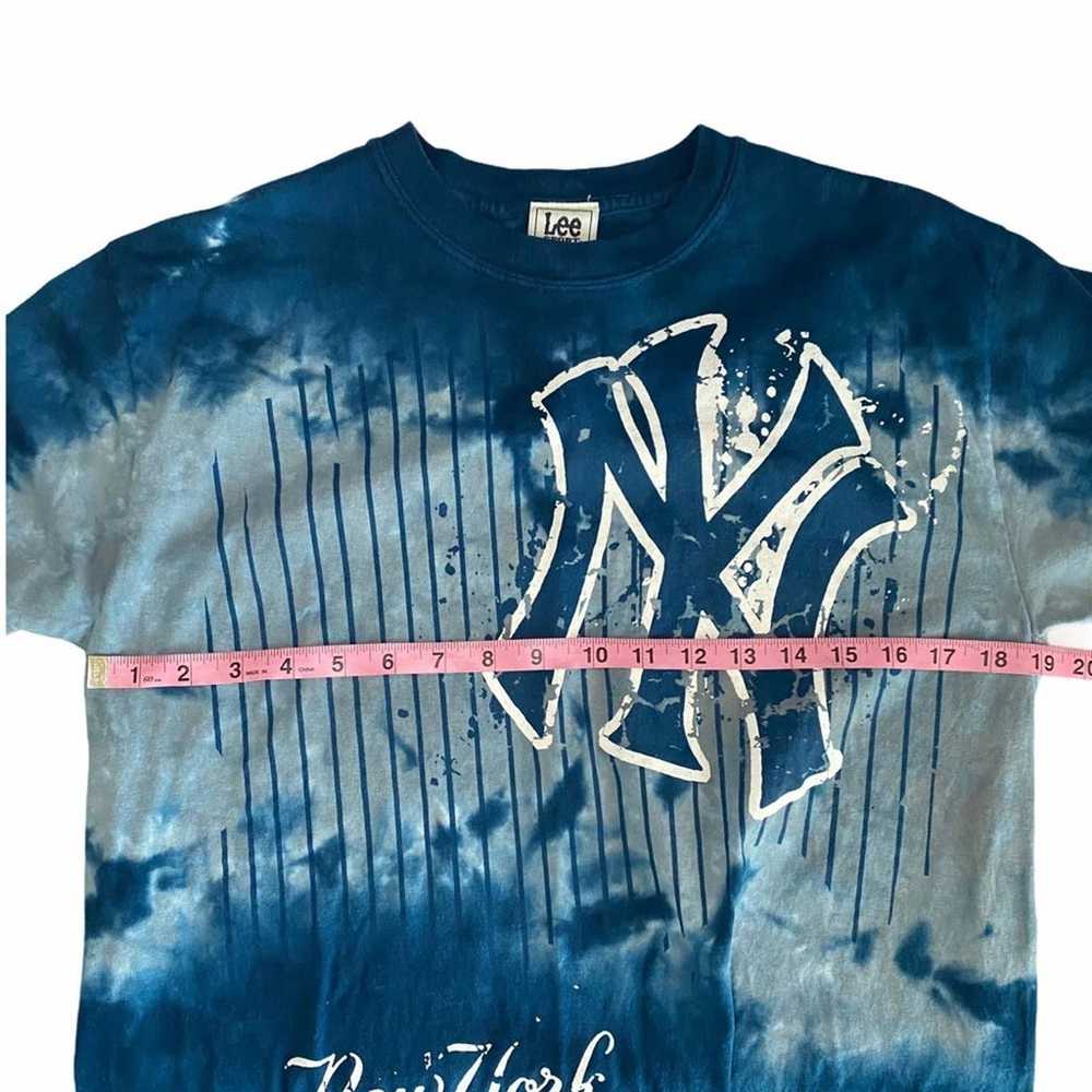 Vintage 90s Lee NY Yankees Tie Dye Shirt - image 6