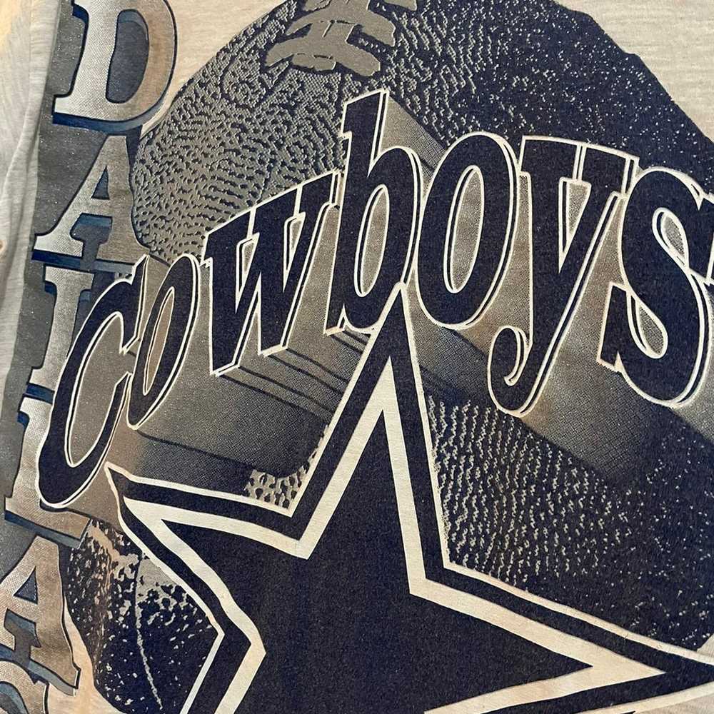 Vintage NFL Dallas Cowboys 95' Trench Tee - image 2