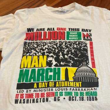 1990’s Vintage Million Man March Shirt !!!(Single 