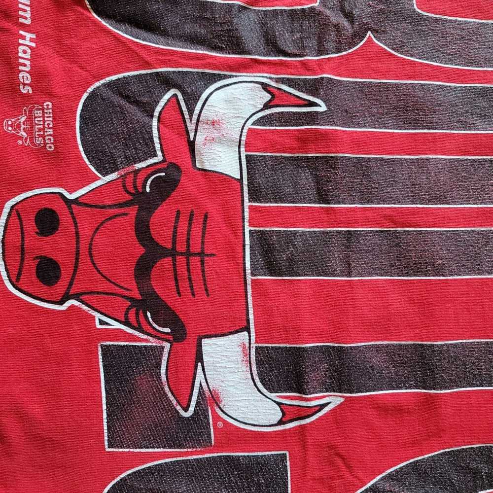 Vintage Chicago Bulls Shirt Team Hanes Single Sti… - image 6