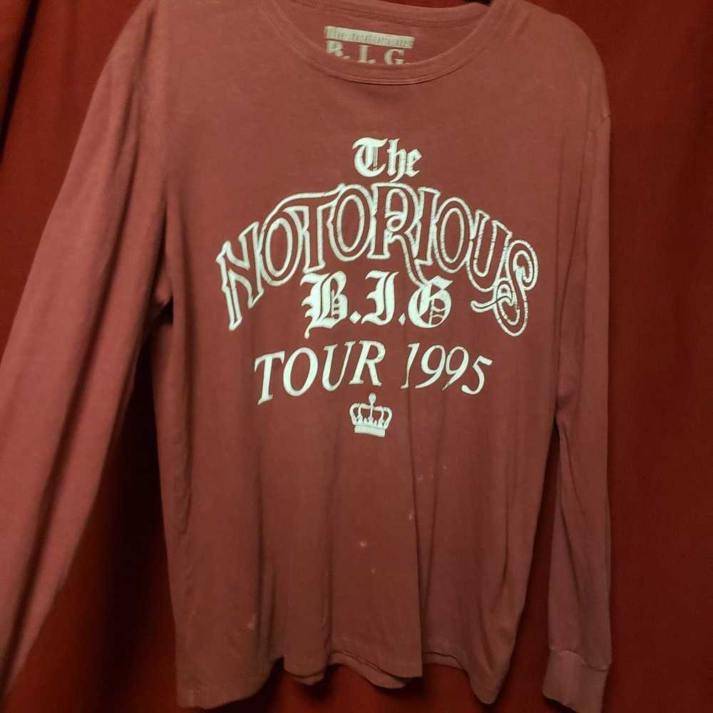 THE NOTORIOUS B.I.G.-1995 TOUR CONCERT SHIRT/MENS… - image 1
