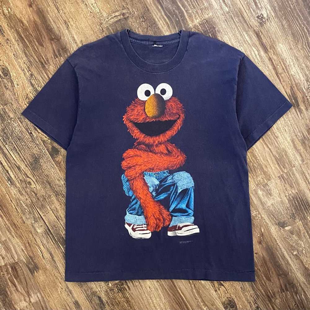 Vintage 1990s Elmo Flex Pose Single Stitch Shirt - image 1