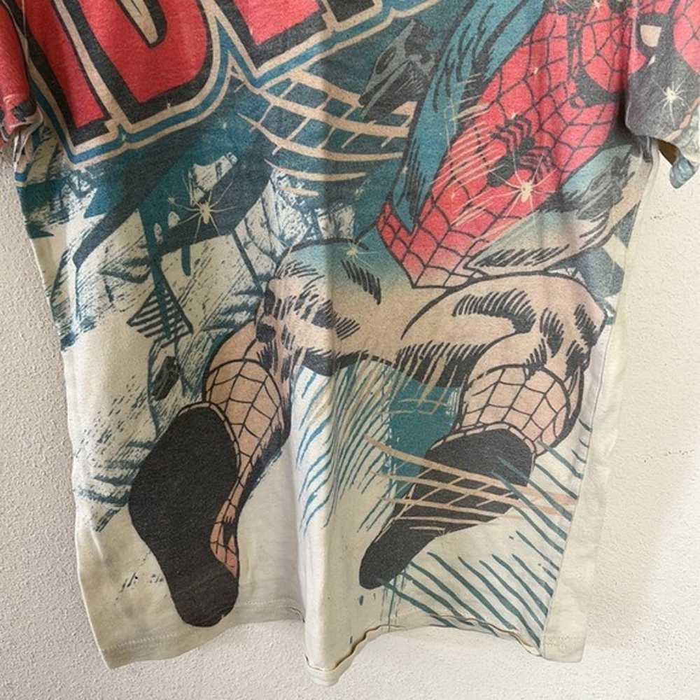 Vintage Marvel Spiderman Comic Shirt - image 4