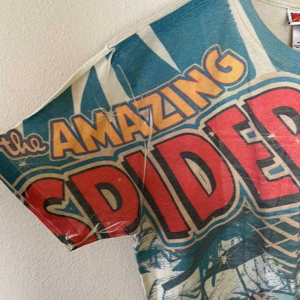 Vintage Marvel Spiderman Comic Shirt - image 5