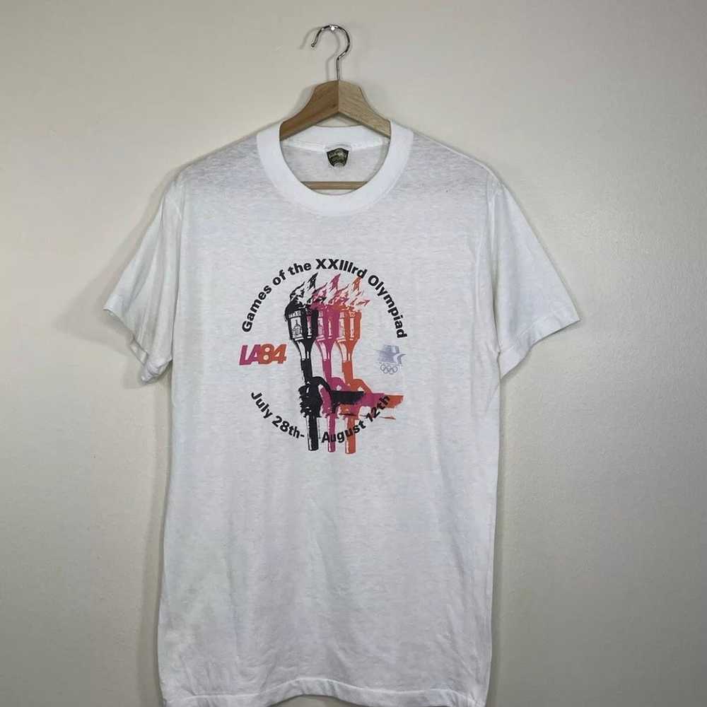 Vintage 1984 Los Angeles 23rd Olympics Shirt - image 1