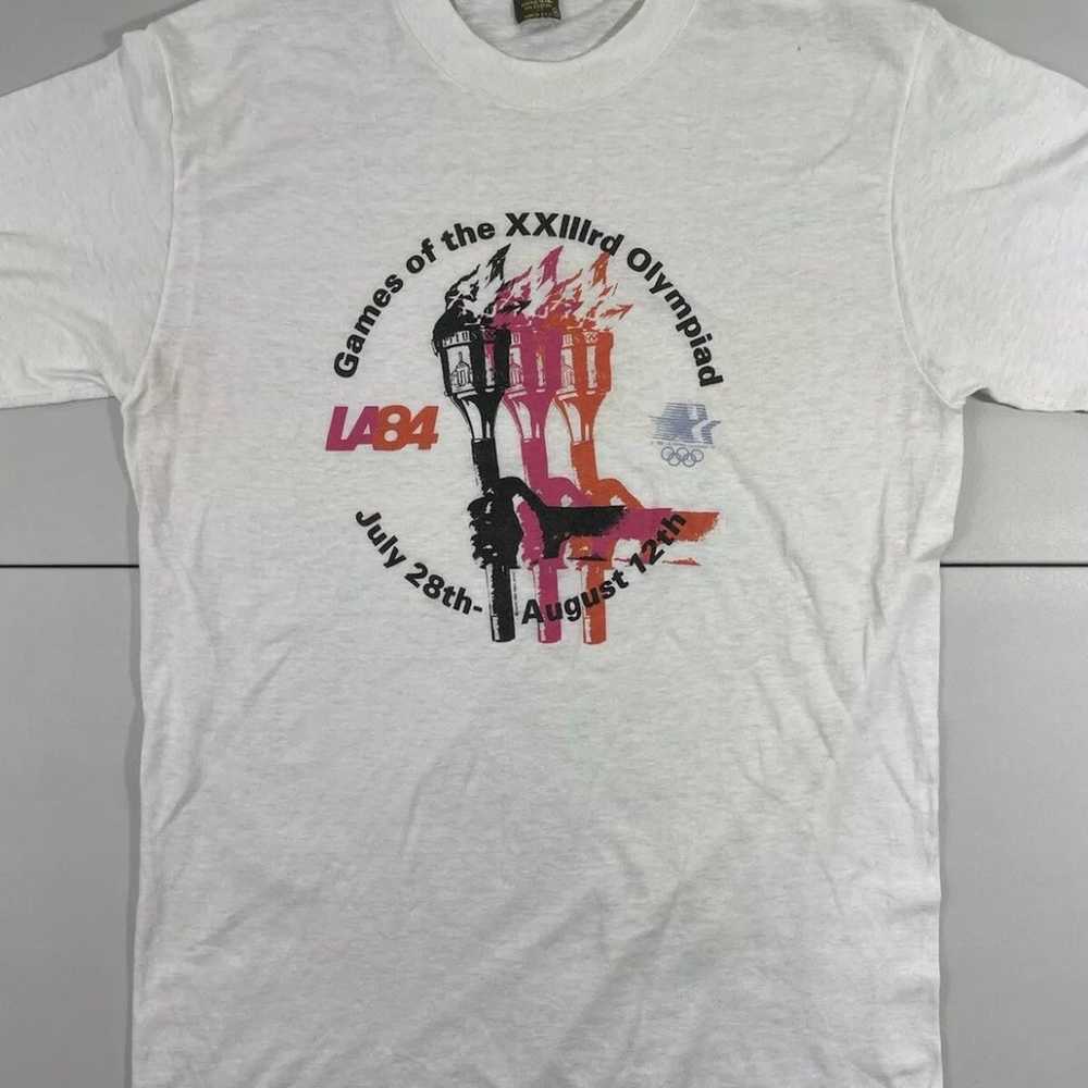 Vintage 1984 Los Angeles 23rd Olympics Shirt - image 3