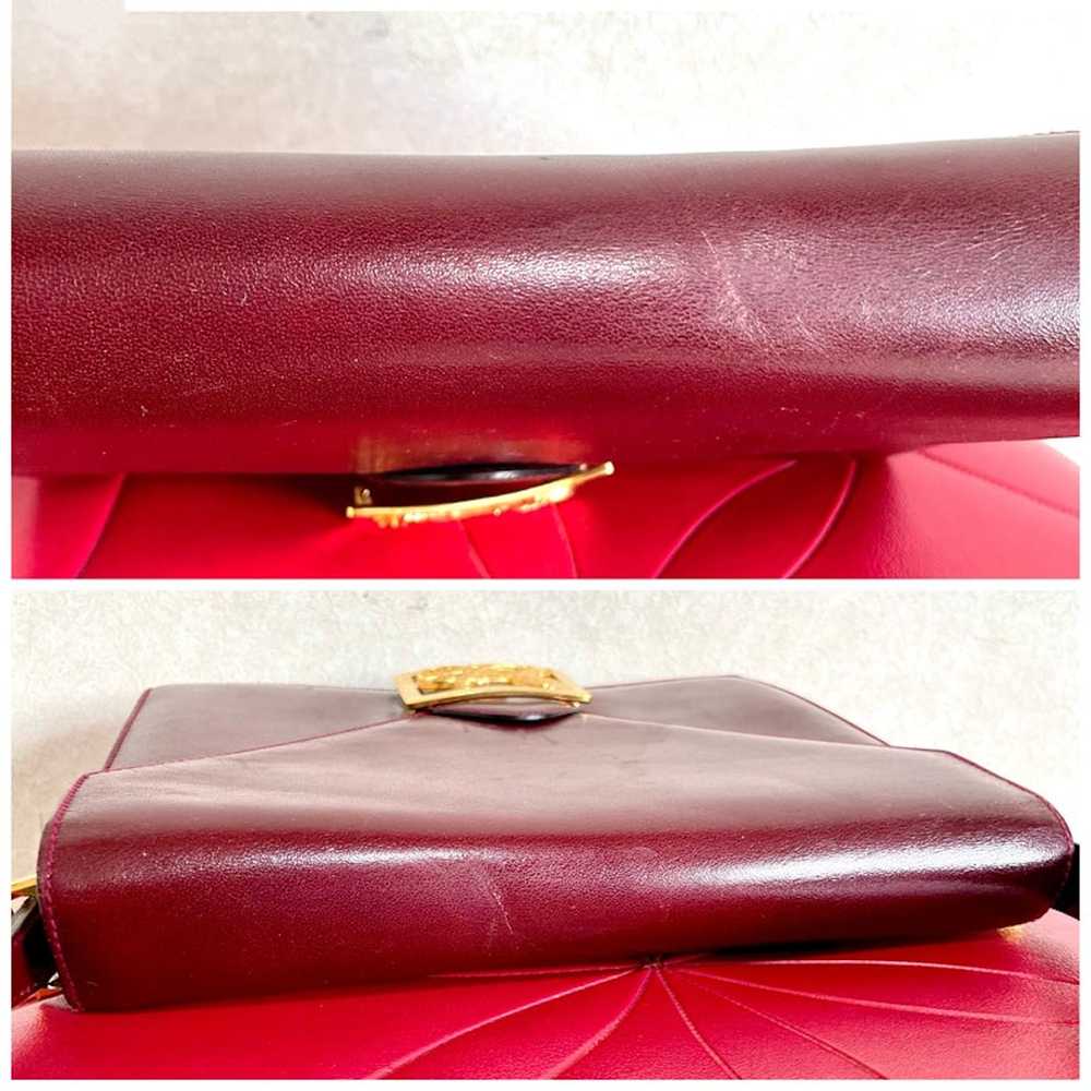 Celine CELINE Vintage wine red shoulder bag with … - image 8