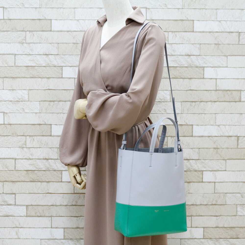 Celine CELINE Vertical Cover Handbag Leather Gray… - image 2