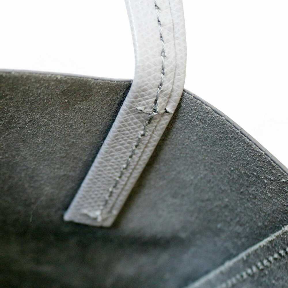 Celine CELINE Vertical Cover Handbag Leather Gray… - image 9