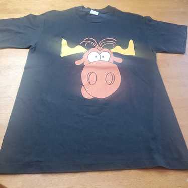 Vintage 1991 taco bell bullwinkle taco lovers tee