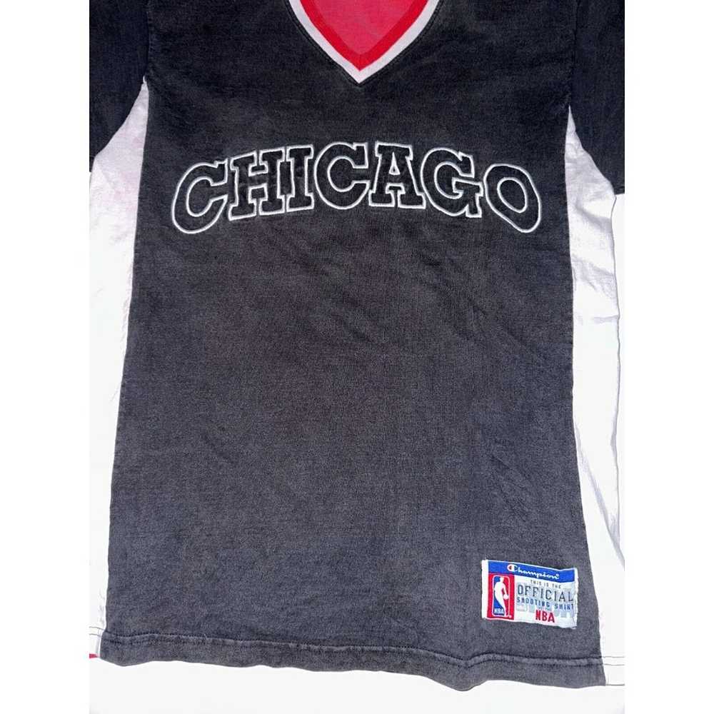 Vintage Champion Chicago Bulls Warm Up Shirt - image 2