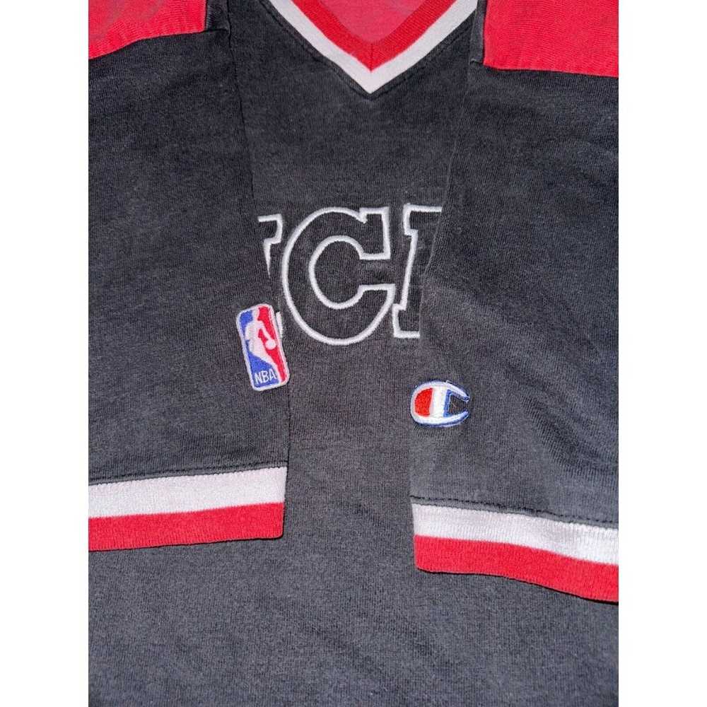 Vintage Champion Chicago Bulls Warm Up Shirt - image 3