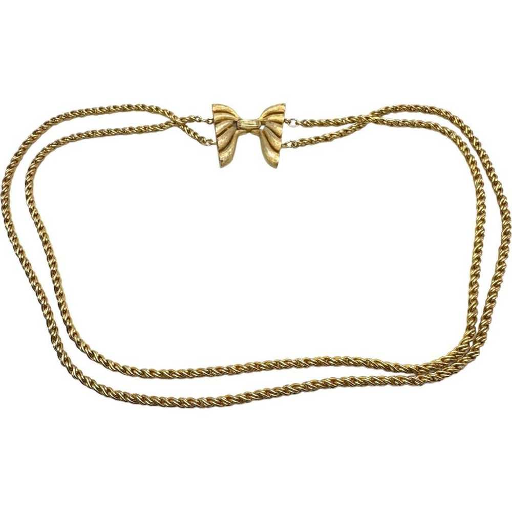 Vintage TRIFARI Vintage Gold Plated Necklace and … - image 3