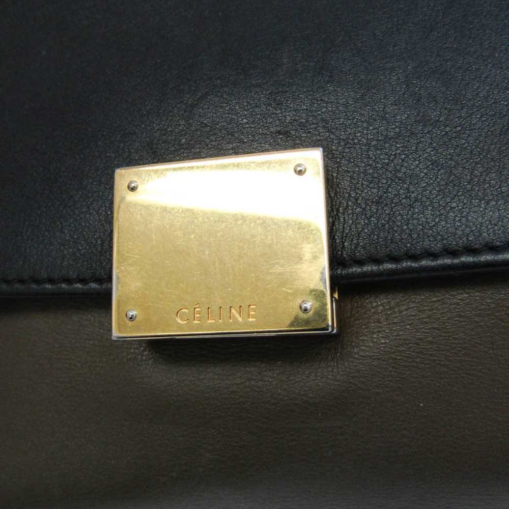 Celine CELINE Trapeze Women's Leather,Suede Handb… - image 9