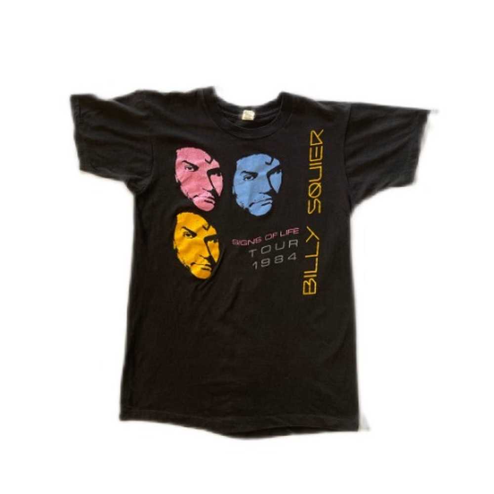 1984 BILLY SQUIER SIGNS OF LIFE TOUR SHIRT - image 1