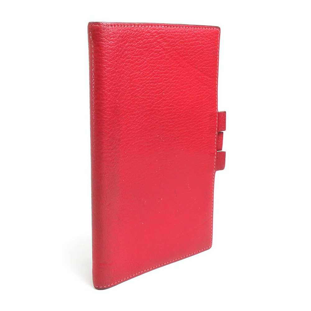 Hermes Hermes Notebook Cover Leather Red Unisex - image 2