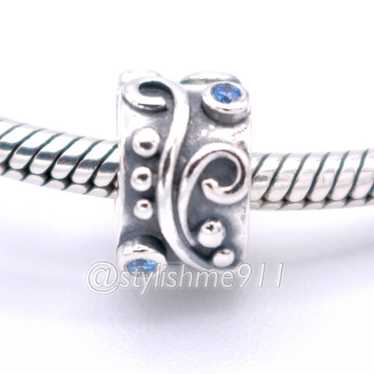 pandora Authentic PANDORA Tendril Blue CZ Clip - image 1