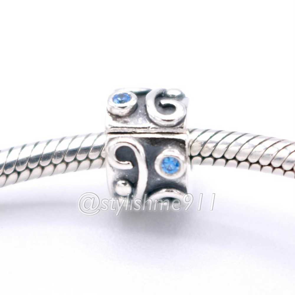 pandora Authentic PANDORA Tendril Blue CZ Clip - image 4