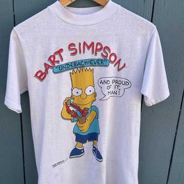 Ghost Simpson Error Bart Simpson Sad Men's T-Shirt Tee