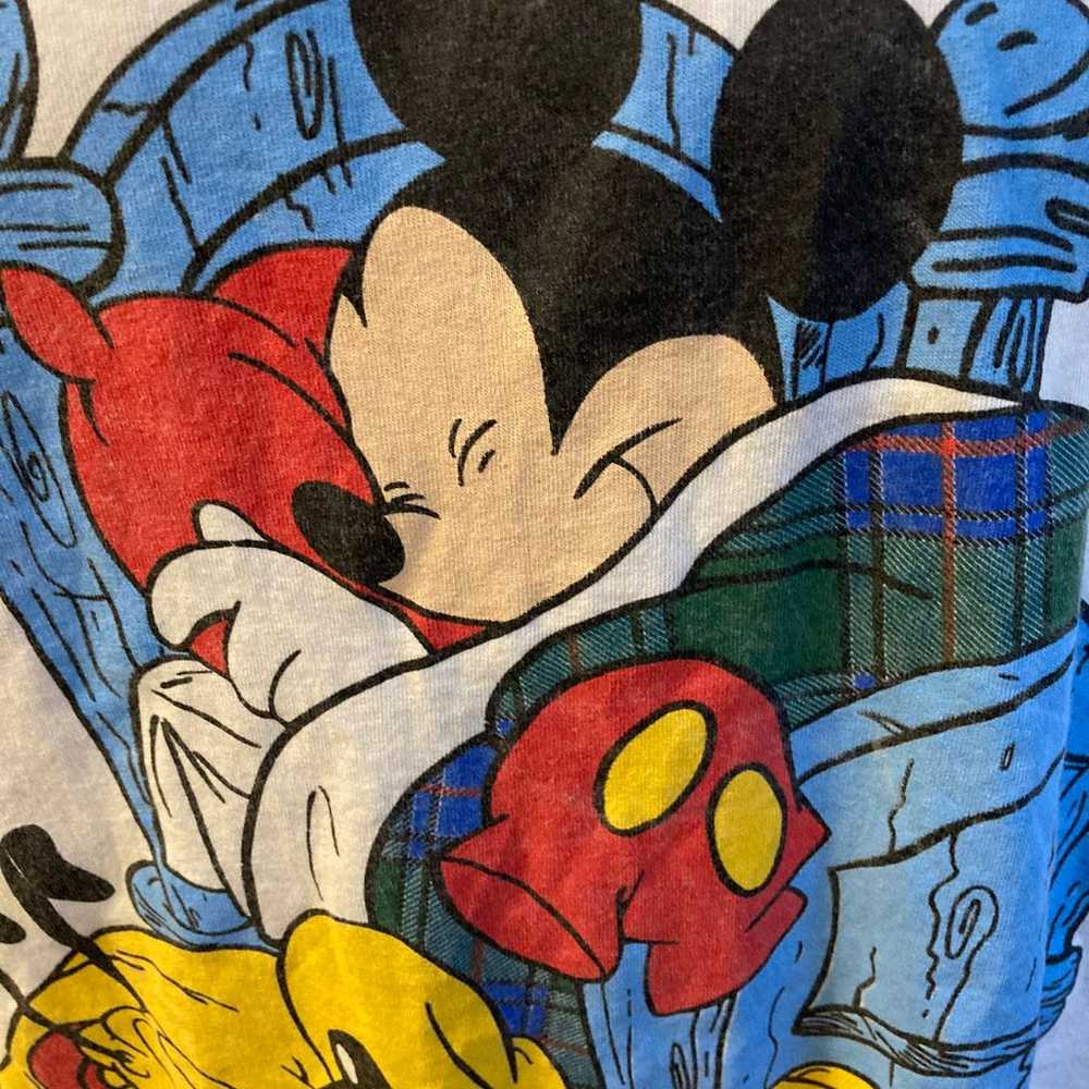 Rare Vintage 90's mickey mouse goofy tshirt - image 2