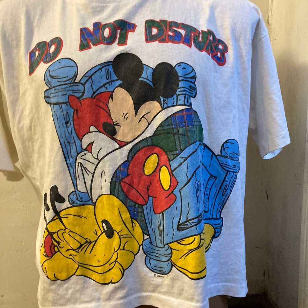 Rare Vintage 90's mickey mouse goofy tshirt - image 5