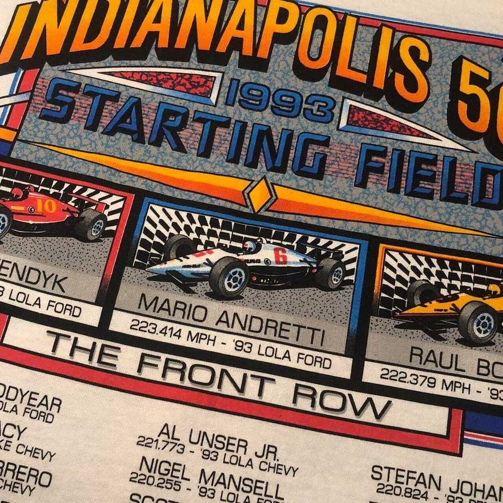 Vintage 90s Sport Service Indianapolis 500 Racing… - image 3