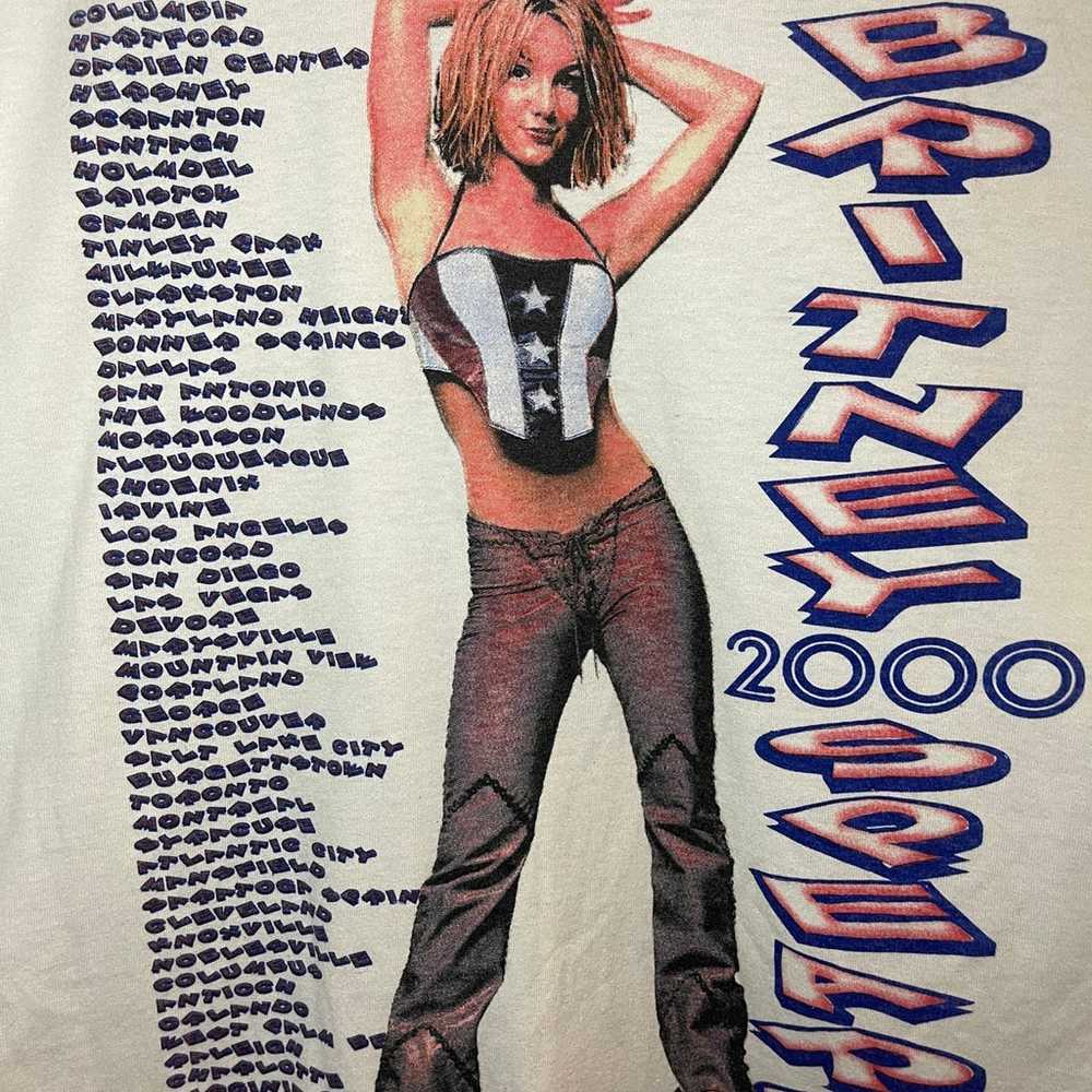 Vintage Britney Spears Tour Merch Sz M - image 1