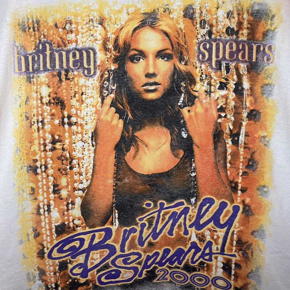 Vintage Britney Spears Tour Merch Sz M - image 2