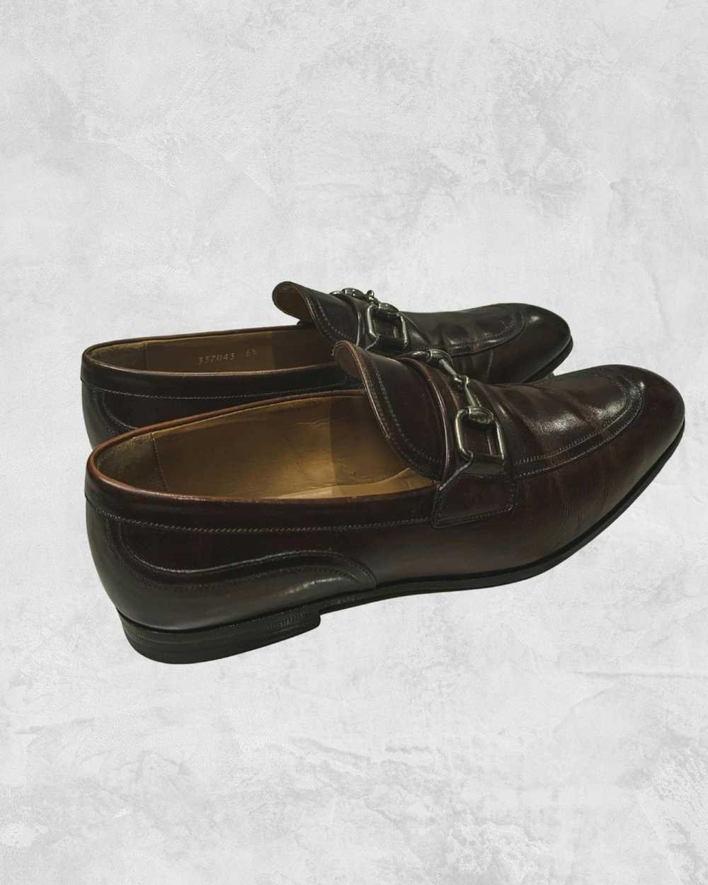 Gucci Horsebit Jordaan Low Heel Loafers - image 3