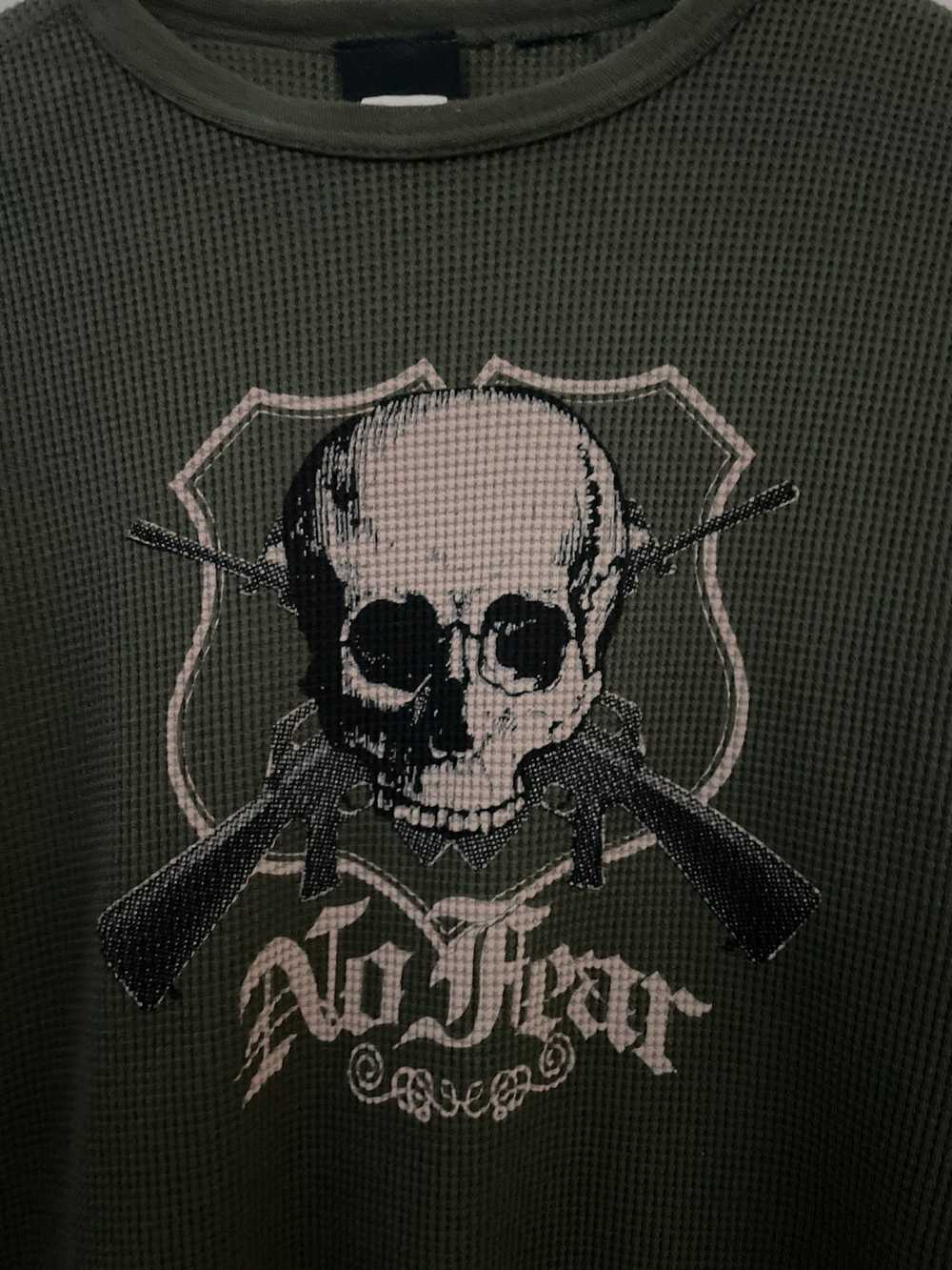 No Fear × Streetwear × Vintage Vintage Y2K Skull … - image 2