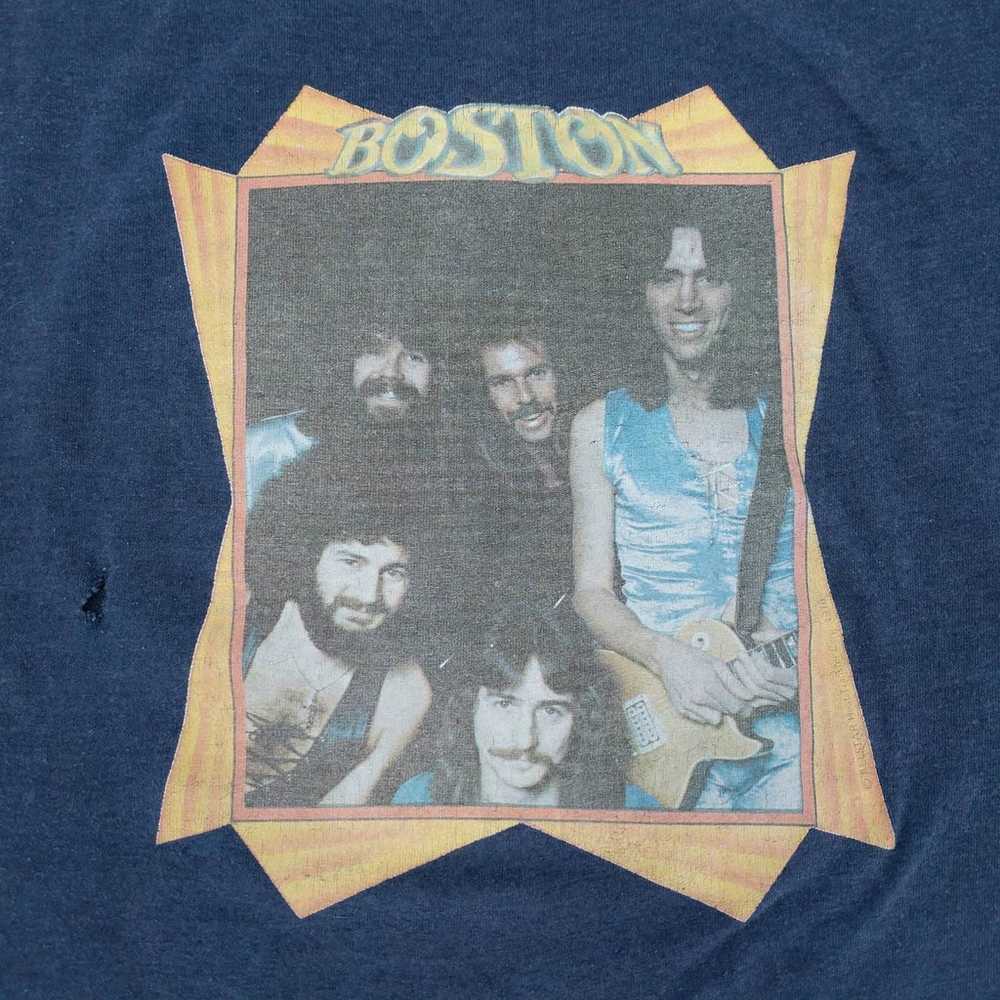 Vintage BOSTON Rock Band T-Shirt 70s Single Stitc… - image 2