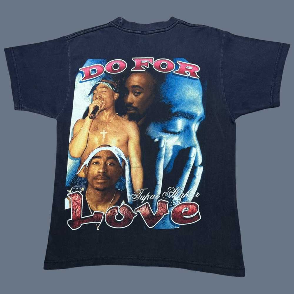 Vintage 1990s 2Pac Do For Love Memorial Rap Tee T… - image 2